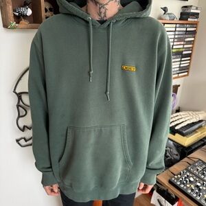 Obey Enigma Dark Green Embroidered Hoodie ~ Size Large